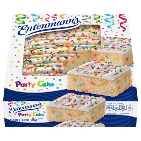 Entenmanns Iced Party Cake 18 Oz Kroger
