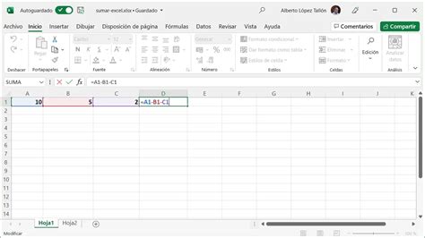 C Mo Restar En Excel