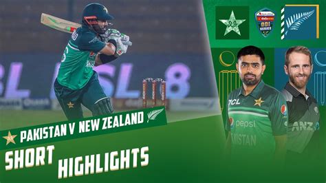 Short Highlights Pakistan Vs New Zealand 1st Odi 2023 Pcb Mz2t