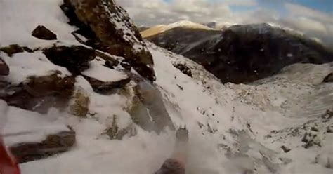 Miracle Mountain Climber Slides 100ft Down Frozen Gully And Survives