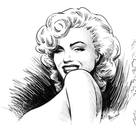 Marilyn By Niknova On Deviantart Marilyn Monroe Drawing Marilyn