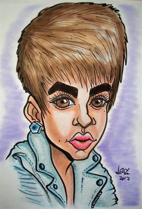 Wellys Caricatures And Cartoons Justin Bieber Caricature