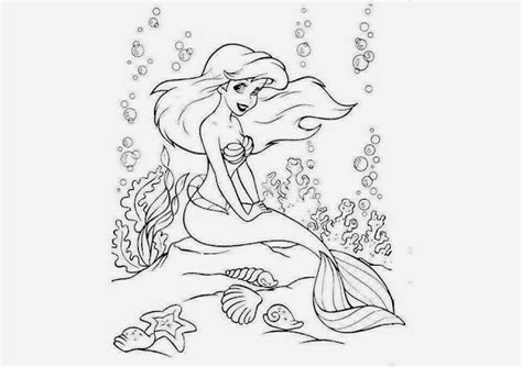 Colour Drawing Free Wallpaper Disney Princess Ariel Coloring Cartoon