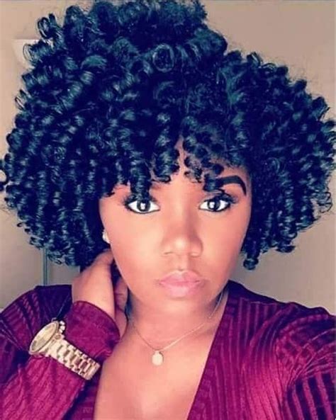 Perm Rods Styles On Natural Hair Relaxed And Synthetic Hair