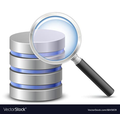 Database Search Icon Royalty Free Vector Image