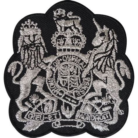 Coat Of Arms Patch Embroidered Badge Royal Crest King Fancy Dress Iron