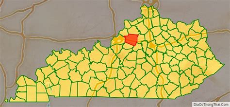 Map Of Shelby County Kentucky
