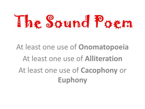 Ppt The Sound Poem Powerpoint Presentation Free Download Id3882465