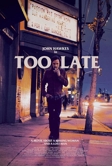 Too Late Poster Trailer Addict