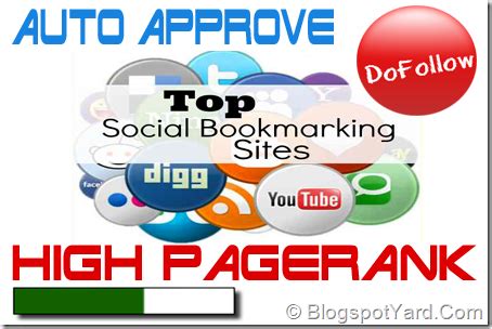 Top High Pr Social Bookmarking Site List