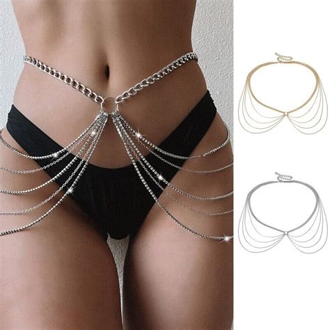 Multi Layer Waist Belly Chain For Women Alloy Long Body Jewelry Ebay