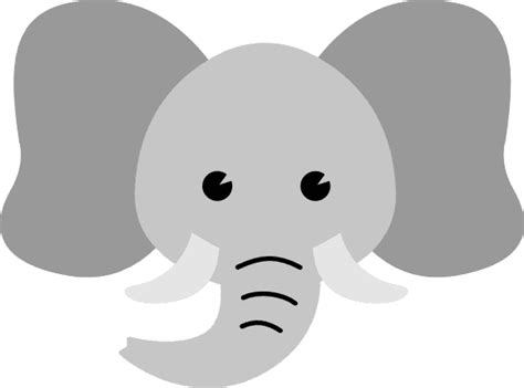 Elephant Head Baby Decoration Free Svg File Svg Heart