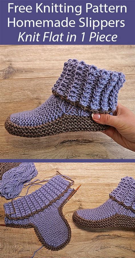 Knit Adult Ribbed Slippers Free Knitting Pattern Video Knit Slippers Free Pattern Knitted