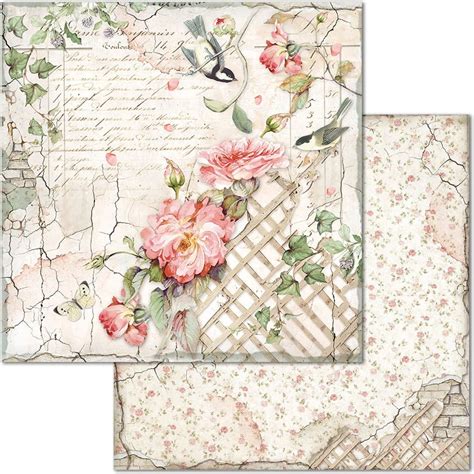 Stamperia Double Sided Paper Pad X Pkg House Of Roses