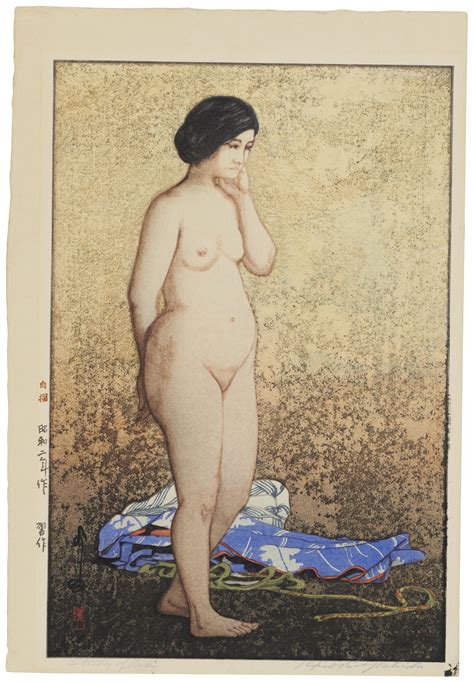 Hiroshi Yoshida Study Of Nude Shusaku 1927 MutualArt