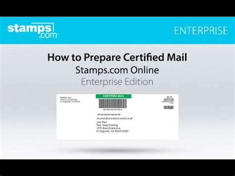 A36/tt15,van quan, ha dong district, hanoi city, vietnam. Stamps.com Enterprise: How to Prepare Certified Mail - YouTube