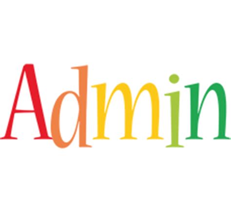 Admin Logo | Name Logo Generator - Smoothie, Summer, Birthday, Kiddo, Colors Style
