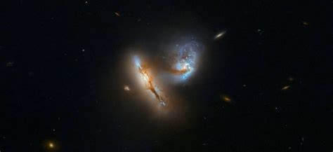 Nasa Hubble Telescope Captures Image Of Two Colliding Galaxies Ugc