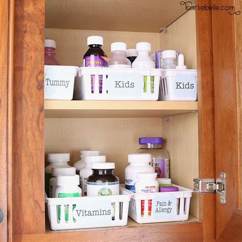 Medicine cabinet organization doesn't have to be complicated or fancy; Easy Medicine Cabinet Organization - Karlie Belle