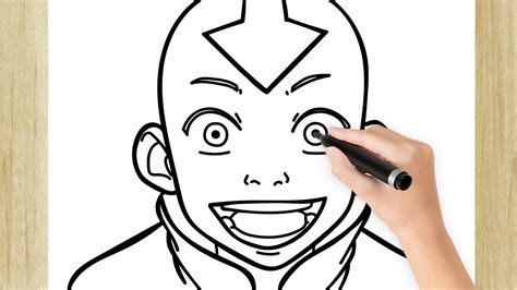 Como Dibujar A Aang De Avatar Super FÁcil Youtube