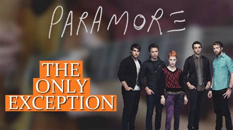 Текст песни the only exception. Guitar Cover Paramore - The Only Exception - YouTube