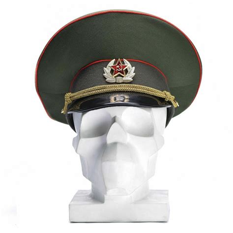 Soviet Russian Military Vintage Hat Soviet Army Officer Peaked Cap