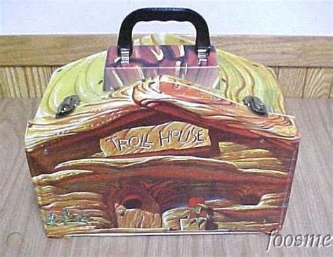 Vintage 60s Dam Wishnik Troll Doll House Carrying Case 87104338