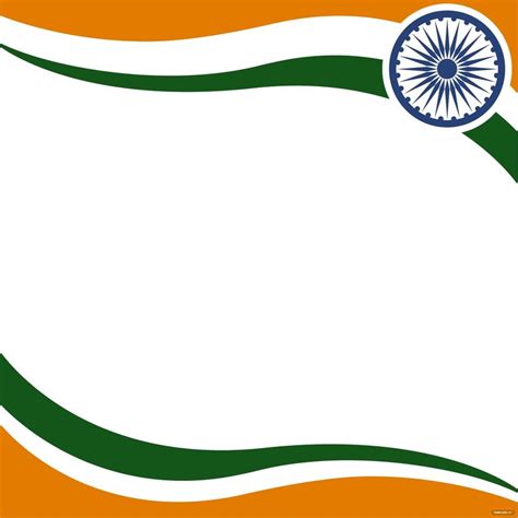 Indian Flag Border Vector In Illustrator  Eps Png Svg Download