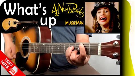 What S Up Non Blondes Guitar Cover Musikman N Chords