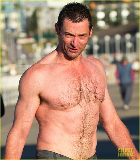 Hugh Jackman Goes Shirtless Bares Ripped Body At The Beach Photo 3735392 Hugh Jackman