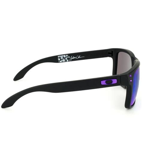 Óculos oakley holbrook julian wilson matte black lente violet iridium roxo