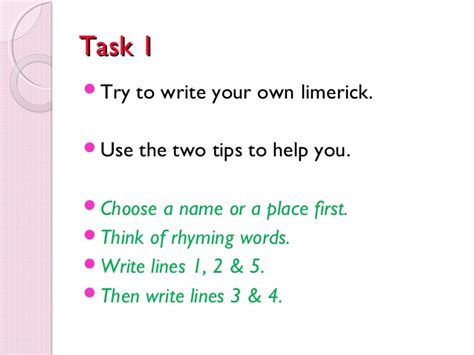 How to write a haiku poem in 4 easy steps. Poetry: Limericks