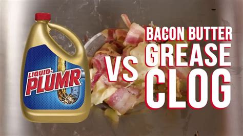 Liquid Plumr Will It Clog Thanksgiving Bacon Butter Grease Clog Vs Liquid Plumr Ad Commercial