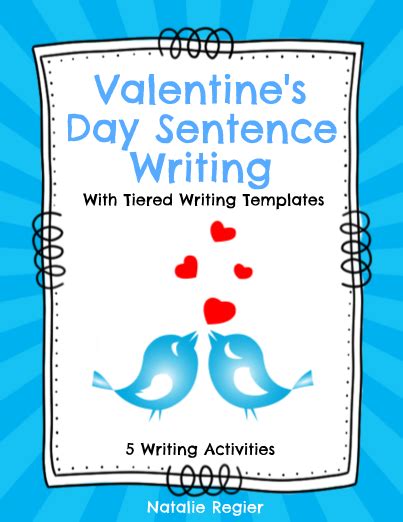 Valentines Day Tiered Sentence Writing Activity Editableprintables
