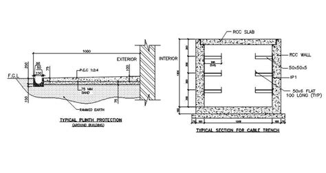 Plinth Beam Section Detail Is Provided Download Autocad Drawing File 129