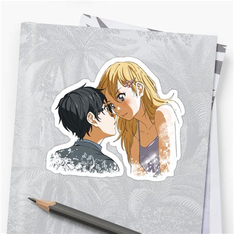 Kosei arima won numerous piano competitions while under the strict watch of his mother. "Shigatsu wa Kimi no Uso - Your lie in April" Sticker by ...