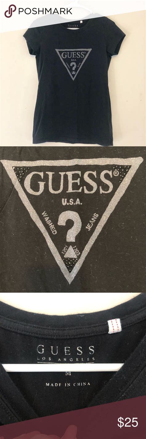 Guess Logo Tee Guess Logo Logo Tees Tees