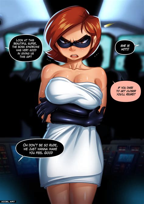 Rule 34 1girls Accelart Angry Angry Face Bare Shoulders Blush Breasts Brown Hair Comic Comic