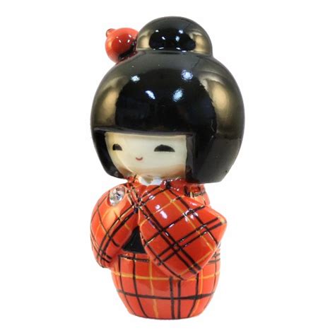 Kokeshi are japanese dolls, originally from northern japan. Kokeshi Doll Kasuri Red - Others / Kimura Ohshido Online ...