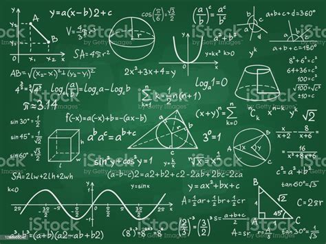 Math Theory Mathematics Calculus On Class Chalkboard Algebra And