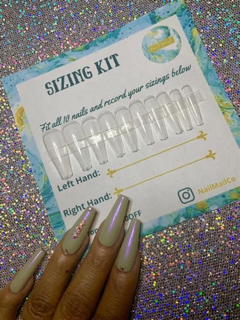 Sizing Kit Press On Nails Etsy In 2020 Press On Nails Fake Nails Free