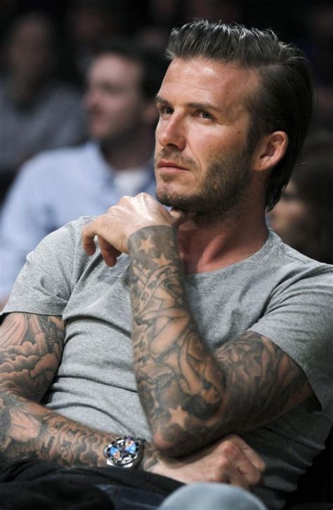 David Beckhami Lovvee His Tattoo Sleeves D David Beckham Tattoos
