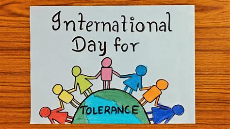 International Day For Tolerancenovember 16drawing Easy Tolerance Day