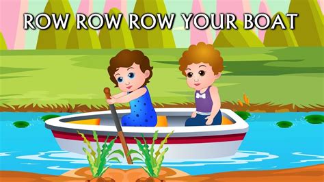 Row Row Row Your Boat Nursery Rhyme With Lyrics Lullaby Songs For