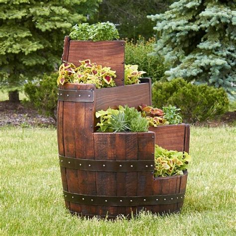 Déco Jardin Récup En Vieux Tonneau En Bois 18 Idées Créatives Wine