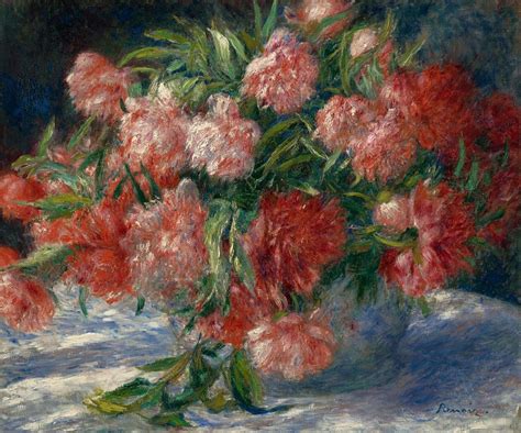 Peonies Pierre Auguste Renoir Art Floral Floral Painting Renoir Art