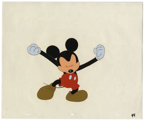 Lot Detail Mickey Mouse Animation Cel By Walt Disney Co