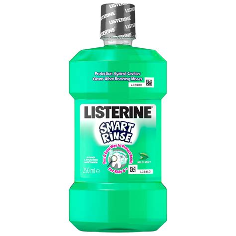 Listerine Smart Rinse Mouthwash Mild Mint For Kids 6 250ml Bandm