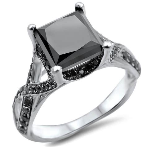 Men's sterling silver 1/4 carat t.w. 20 Unique Black Diamond Engagement Rings For Women - Live ...