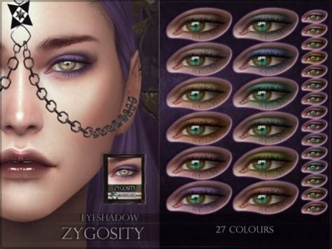 Zygosity Eyeshadow By Remussirion For The Sims 4 Spring4sims